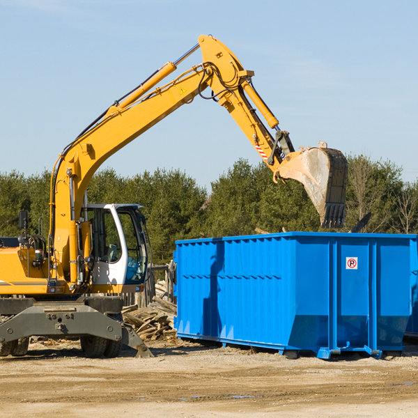 are there any restrictions on where a residential dumpster can be placed in Thornton West Virginia